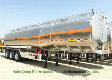 Porcellana rimorchio di alluminio 3Axles dei semi della petroliera 42m3 per diesel, olio, benzina, trasporto 40Ton del cherosene fornitore
