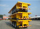 Rimorchi a base piatta commerciali per trasporto in container con 12 serrature di torsione e 12 pneumatici 50T fornitore
