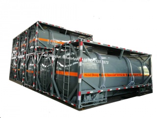 Contenitore acido 21cbm del carro armato di ISO HCL di 20FT per il trasporto del rimorchio acido della fabbrica chimica del Vietnam