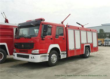 Porcellana Camion di estinzione di incendio di Howo 4x2 con velocità massimo 102km/h della polvere asciutta da 1000 litri fornitore