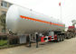 Tri rimorchio dei semi del carro armato degli assi GPL per il gas liquido della benzina 59000Liters, butano, trasporto del propano fornitore